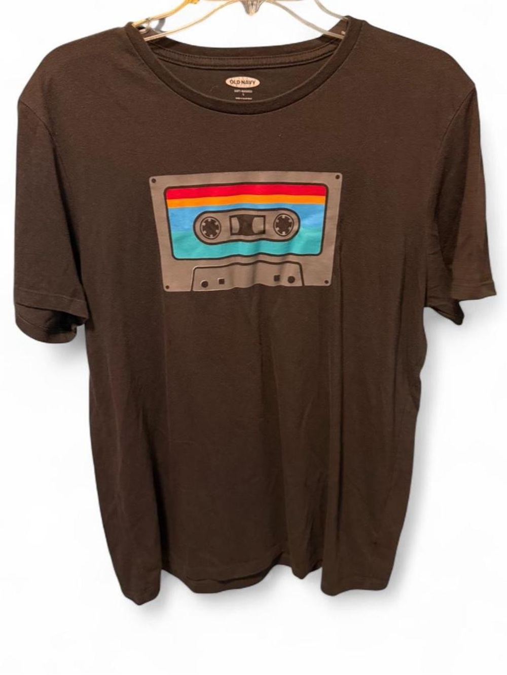 Old Navy Men’s Black Cassette Graphic Tee